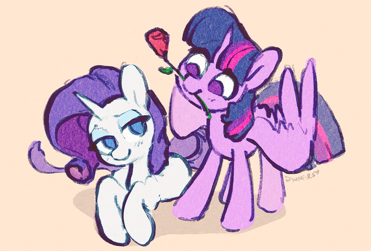 #2710059 - safe, artist:dawnfire, <b>rarity</b>, <b>twilight</b> sparkle, <b>twilight</b> sparkl...