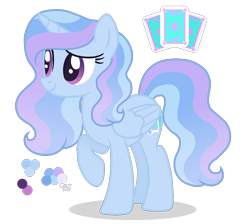 Size: 1000x894 | Tagged: safe, artist:magicuniclaws, derpibooru import, oc, oc only, alicorn, pony, base used, color palette, female, magical lesbian spawn, mare, offspring, parent:princess celestia, parent:trixie, parents:trixlestia, simple background, solo, transparent background