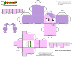 Size: 2979x2354 | Tagged: safe, derpibooru import, part of a set, diamond tiara, earth pony, pony, craft, cubeecraft, female, filly, missing cutie mark, papercraft, printable, solo