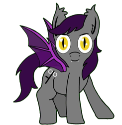 Size: 749x764 | Tagged: safe, artist:lostbrony, derpibooru import, oc, oc only, oc:specter, bat pony, pony, 2021 community collab, derpibooru community collaboration, male, simple background, solo, stallion, transparent background