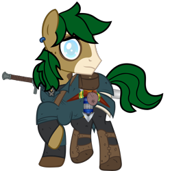 Size: 4900x4931 | Tagged: safe, artist:tales-fables, derpibooru import, oc, oc:swift shade, earth pony, pony, absurd resolution, clothes, male, simple background, solo, stallion, transparent background