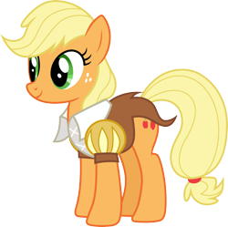 Size: 3018x3000 | Tagged: safe, artist:cloudyglow, derpibooru import, applejack, smart cookie, earth pony, pony, hearth's warming eve (episode), simple background, solo, transparent background, vector