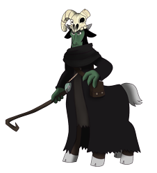 Size: 807x892 | Tagged: safe, artist:eternity9, derpibooru import, centaur, centaurified, cloven hooves, crossover, merasmus, scream fortress, simple background, species swap, team fortress 2, transparent background