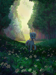 Size: 1920x2560 | Tagged: safe, artist:quvr, derpibooru import, trixie, pony, unicorn, female, females only, forest, horn, mare, solo, tree