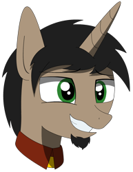 Size: 1200x1554 | Tagged: safe, artist:lonebigcity, derpibooru import, oc, oc only, oc:lone misto, pony, unicorn, male, simple background, smiling, solo, stallion, transparent background, worried