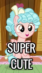 Size: 413x715 | Tagged: safe, derpibooru import, edit, edited screencap, screencap, cozy glow, pegasus, pony, marks for effort, captain obvious, clubhouse, cropped, crusaders clubhouse, solo