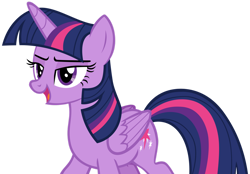 Size: 1280x892 | Tagged: safe, artist:andoanimalia, derpibooru import, twilight sparkle, twilight sparkle (alicorn), alicorn, pony, 2 4 6 greaaat, open mouth, simple background, solo, transparent background, vector