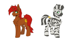 Size: 3508x1888 | Tagged: safe, artist:dark lightning, derpibooru import, oc, oc:rayven, pony, unicorn, zebra