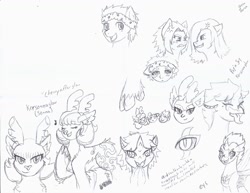 Size: 1280x990 | Tagged: safe, artist:jolliapplegirl, derpibooru import, oc, oc:daydreamer, oc:honey brie, oc:kersennaglow, oc:nova c. flare, deer, earth pony, hybrid, pegasus, pony, reindeer, female, interspecies offspring, magical gay spawn, magical lesbian spawn, mare, offspring, parent:quibble pants, parent:quibblepants, parent:rainbow dash, parent:spike, parent:tempest shadow, parent:thorax, parent:twilight sparkle, parents:quibbledash, parents:tempestlight, parents:thoraxspike, traditional art