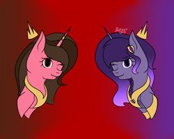 Size: 2000x1600 | Tagged: safe, artist:thecommandermiky, derpibooru import, oc, oc only, pony, unicorn, crown, jewelry, one eye closed, regalia, wink