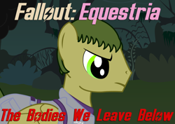 Size: 1200x850 | Tagged: safe, derpibooru import, edit, oc, oc:sky skiff, pegasus, fallout equestria, clothes, cover, cover art, enclave, everfree forest, fallout, fallout equestria:the bodies we leave below, grand pegasus enclave, male, males only, military, military uniform, smoke, stallion, uniform