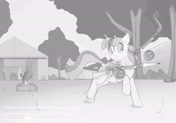 Size: 4788x3365 | Tagged: safe, artist:allyster-black, derpibooru import, twilight sparkle, twilight sparkle (alicorn), alicorn, game, gun, happy, levitation, magic, monochrome, playerunknown's battlegrounds, sketch, telekinesis, tommy gun, violence