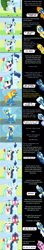 Size: 3296x18539 | Tagged: safe, artist:mlp-silver-quill, derpibooru import, coco pommel, derpy hooves, flash sentry, fleetfoot, high winds, misty fly, princess cadance, silver lining, silver zoom, soarin', spitfire, thunderlane, wave chill, alicorn, earth pony, pegasus, pony, comic:pinkie pie says goodnight, wonderbolts academy, blue blazes, blushing, blushing profusely, clothes, comic, commentary, goggles, implied soarinpommel, nuzzling, oblivious, runway, shipper on deck, shipping fuel, soarinpommel, that princess sure does love shipping, uniform, wonderbolts, wonderbolts uniform