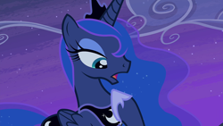 Size: 1920x1080 | Tagged: safe, derpibooru import, screencap, princess luna, alicorn, pony, for whom the sweetie belle toils, crown, female, jewelry, mare, regalia, solo