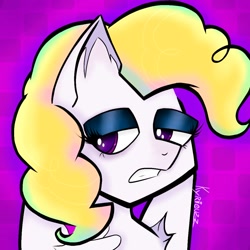 Size: 1080x1080 | Tagged: safe, artist:schizoscar, derpibooru import, surprise, pony, bust, portrait, solo