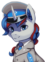 Size: 2180x3000 | Tagged: safe, artist:mrscroup, derpibooru import, oc, oc only, pony, unicorn, clothes, simple background, solo, transparent background, uniform