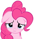 Size: 115x128 | Tagged: safe, derpibooru import, edit, edited screencap, editor:huntercwalls, screencap, pinkie pie, earth pony, pony, pinkie pride, background removed, cute, diapinkes, female, floppy ears, frown, looking at you, not a vector, sad, sadorable, simple background, solo, transparent background