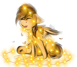 Size: 1051x902 | Tagged: safe, artist:yuris, derpibooru import, oc, oc only, pegasus, pony, christmas, holiday, solo