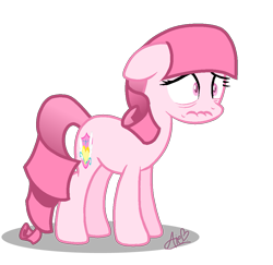 Size: 1049x1018 | Tagged: safe, artist:guruyunus17, derpibooru import, oc, oc only, oc:annisa trihapsari, earth pony, pony, 2019, alternate hairstyle, alternate universe, base used, before, fear, female, floppy ears, mare, simple background, solo, transparent background, wide eyes