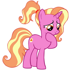 Size: 7628x7500 | Tagged: safe, artist:laszlvfx, derpibooru import, luster dawn, pony, absurd resolution, simple background, solo, transparent background, vector