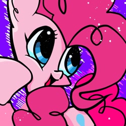 Size: 768x768 | Tagged: safe, artist:tomizawa96, derpibooru import, pinkie pie, earth pony, pony, open mouth, solo