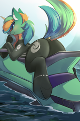 Size: 2054x3111 | Tagged: safe, artist:beardie, derpibooru import, oc, oc only, pony, cute, jetski