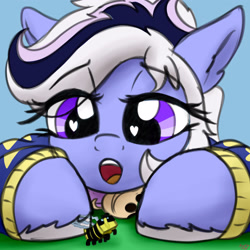 Size: 3000x3000 | Tagged: safe, artist:littlenaughtypony, derpibooru import, oc, oc:whiskey lullaby, bee, insect, pony, minecraft, minecraft bee