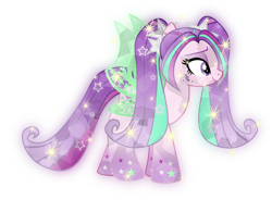 Size: 6006x4684 | Tagged: safe, artist:lincolnbrewsterfan, derpibooru exclusive, derpibooru import, aria blaze, crystal pony, earth pony, pony, siren, alternative cutie mark placement, crystallized pony, ear piercing, earring, equestria girls ponified, facial cutie mark, female, gem, glow, gradient hooves, gradient mane, jewelry, mare, piercing, ponified, rainbow power, rainbow power-ified, simple background, siren gem, solo, transparent background