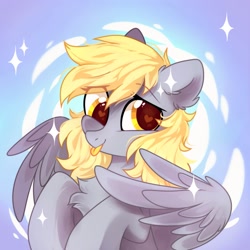 Size: 1500x1500 | Tagged: safe, artist:mirtash, derpibooru import, derpy hooves, pegasus, pony, cute, derpabetes, heart eyes, solo, tongue out, wingding eyes