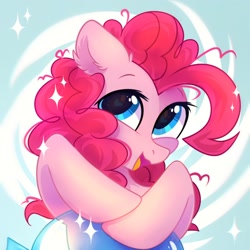 Size: 1500x1500 | Tagged: safe, artist:mirtash, derpibooru import, pinkie pie, earth pony, pony, cute, diapinkes, heart eyes, open mouth, solo, wingding eyes