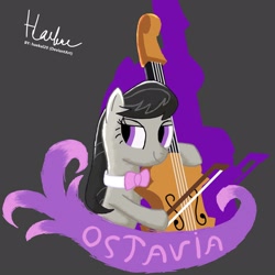 Size: 1600x1600 | Tagged: safe, artist:haekal20, derpibooru import, octavia melody, earth pony, pony, music, solo