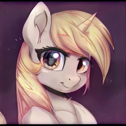 Size: 1024x1024 | Tagged: safe, artist:thisponydoesnotexist, derpibooru import, pony, looking at you, neural network