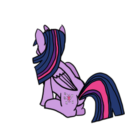 Size: 3840x3840 | Tagged: safe, artist:byteslice, derpibooru import, twilight sparkle, twilight sparkle (alicorn), alicorn, pony, female, folded wings, looking away, mare, simple background, sitting, solo, transparent background, wings