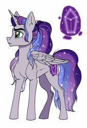 Size: 3252x4776 | Tagged: safe, artist:celestial-rainstorm, derpibooru import, oc, oc:orion specter, alicorn, pony, absurd resolution, male, offspring, parent:king sombra, parent:princess celestia, parents:celestibra, solo, stallion