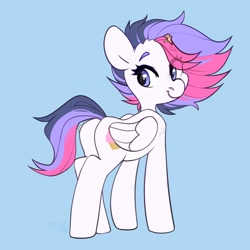 Size: 1900x1900 | Tagged: safe, artist:sugarstar, derpibooru import, oc, oc only, oc:airy sweetness, pegasus, pony, butt, cute, ocbetes, plot, solo