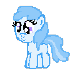 Size: 1024x1024 | Tagged: safe, artist:mario64, derpibooru import, cotton cloudy, earth pony, pony, cottonbetes, cute, female, filly, pixel art, simple background, smiling, solo, transparent background