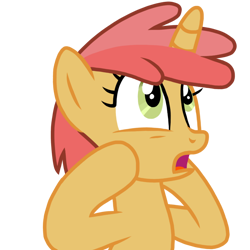 Size: 768x768 | Tagged: source needed, safe, artist:kevydraws, derpibooru import, firelock, pony, unicorn, cute, female, filly, firedorable, scared, screaming, simple background, solo, the horror, transparent background, vector, yelling