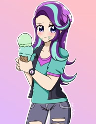 Size: 1688x2176 | Tagged: safe, artist:kittyrosie, derpibooru import, starlight glimmer, equestria girls, mirror magic, spoiler:eqg specials, beanie, cute, digital art, female, glimmerbetes, hat, human coloration, solo