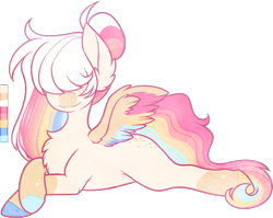 Size: 978x778 | Tagged: safe, artist:velnyx, derpibooru import, oc, oc:spectral quartz, pegasus, pony, female, hair over eyes, lying down, mare, prone, simple background, solo, transparent background