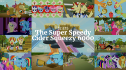 Size: 1970x1107 | Tagged: safe, derpibooru import, edit, edited screencap, editor:quoterific, screencap, apple bloom, applejack, big macintosh, flam, flim, fluttershy, granny smith, pinkie pie, rainbow dash, rarity, spike, twilight sparkle, unicorn twilight, dragon, earth pony, pegasus, pony, unicorn, the super speedy cider squeezy 6000, 6000, cider, crying, face, flim flam brothers, hat, mane six, shocked, unamused