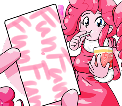 Size: 740x640 | Tagged: safe, artist:batipin, derpibooru import, pinkie pie, equestria girls, eating, food, ice cream, self ponidox