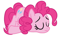 Size: 1106x685 | Tagged: safe, artist:gmaplay, derpibooru import, pinkie pie, earth pony, pony, mmmystery on the friendship express, ass up, balloonbutt, butt, face down ass up, simple background, solo, transparent background, unconscious