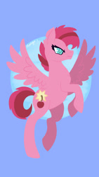 Size: 900x1600 | Tagged: safe, artist:starlight-j, derpibooru import, oc, oc:cherry bomb, pegasus, angry, determined, flying, lineless