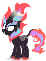 Size: 3603x4770 | Tagged: safe, artist:cirillaq, derpibooru import, kirin, nirik, absurd resolution, simple background, smiling, solo, transparent background, vector