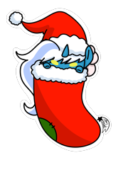 Size: 2048x2732 | Tagged: safe, artist:staramulet, derpibooru import, oc, oc:fleurbelle, alicorn, alicorn oc, bow, christmas, christmas stocking, clothes, female, golden eyes, hair bow, hat, holiday, horn, mare, santa hat, simple background, transparent background, wings