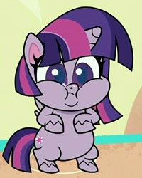 Size: 621x777 | Tagged: safe, derpibooru import, screencap, twilight sparkle, twilight sparkle (alicorn), alicorn, my little pony: pony life, pie vs. pie, spoiler:pony life s01e39, chubby cheeks, cropped, fat, solo, twilard sparkle