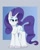 Size: 3200x4000 | Tagged: safe, artist:ponyangle, derpibooru import, rarity, pony, unicorn, chest fluff, eyeshadow, female, fluffy, makeup, mare, simple background, solo, unshorn fetlocks