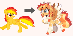 Size: 2468x1224 | Tagged: safe, artist:wanderingpegasus, derpibooru import, oc, oc only, oc:flamespark, pegasus, pony, solo