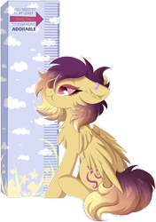 Size: 1600x2271 | Tagged: safe, artist:woonborg, derpibooru import, oc, oc only, oc:sunrise skies, pegasus, pony, chest fluff, ear fluff, ear piercing, female, freckles, mare, piercing, scrunchy face, simple background, solo, transparent background