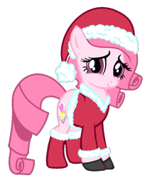 Size: 780x924 | Tagged: safe, artist:guruyunus17, derpibooru import, oc, oc only, oc:annisa trihapsari, earth pony, pony, 2018, alternate hairstyle, base used, christmas, clothes, costume, cute, female, happy, hat, holiday, looking at you, mare, ocbetes, santa costume, santa hat, simple background, smiling, solo, transparent background